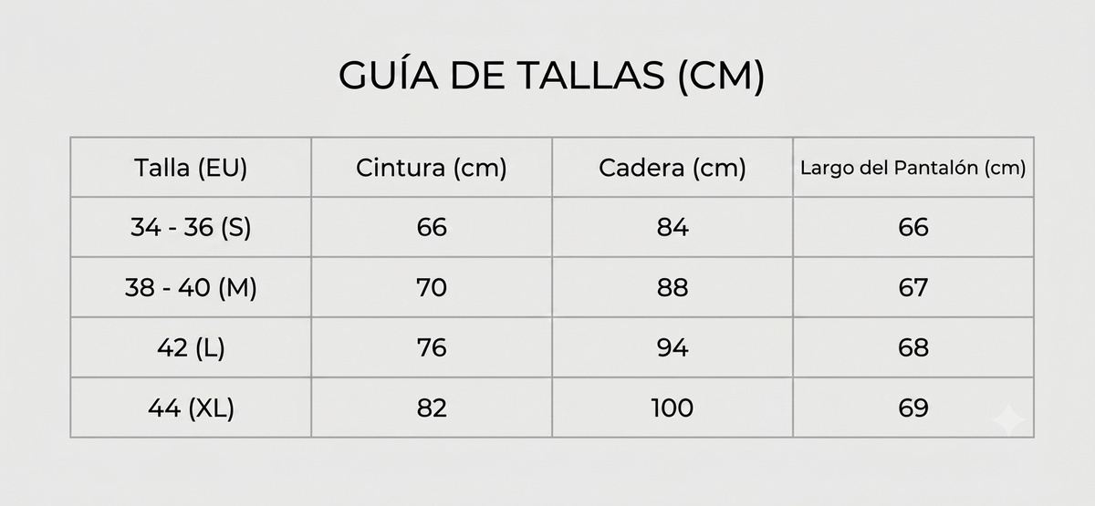 Guía de tallas