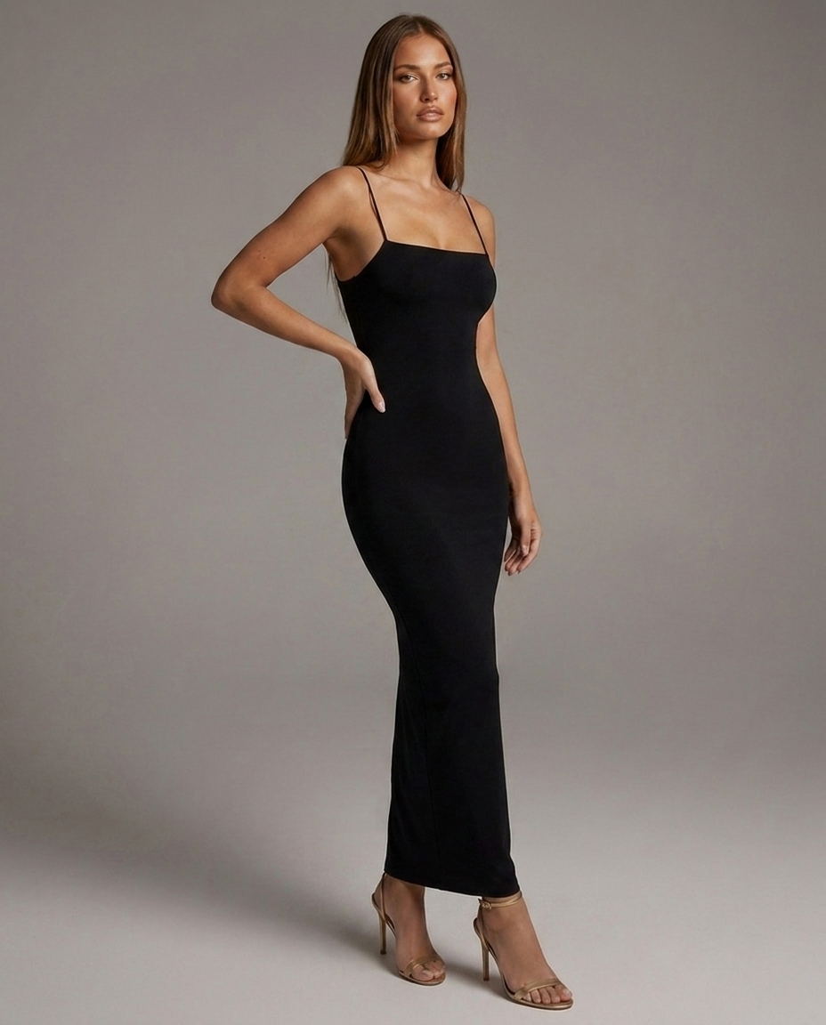 Vestido ajustado de tirantes