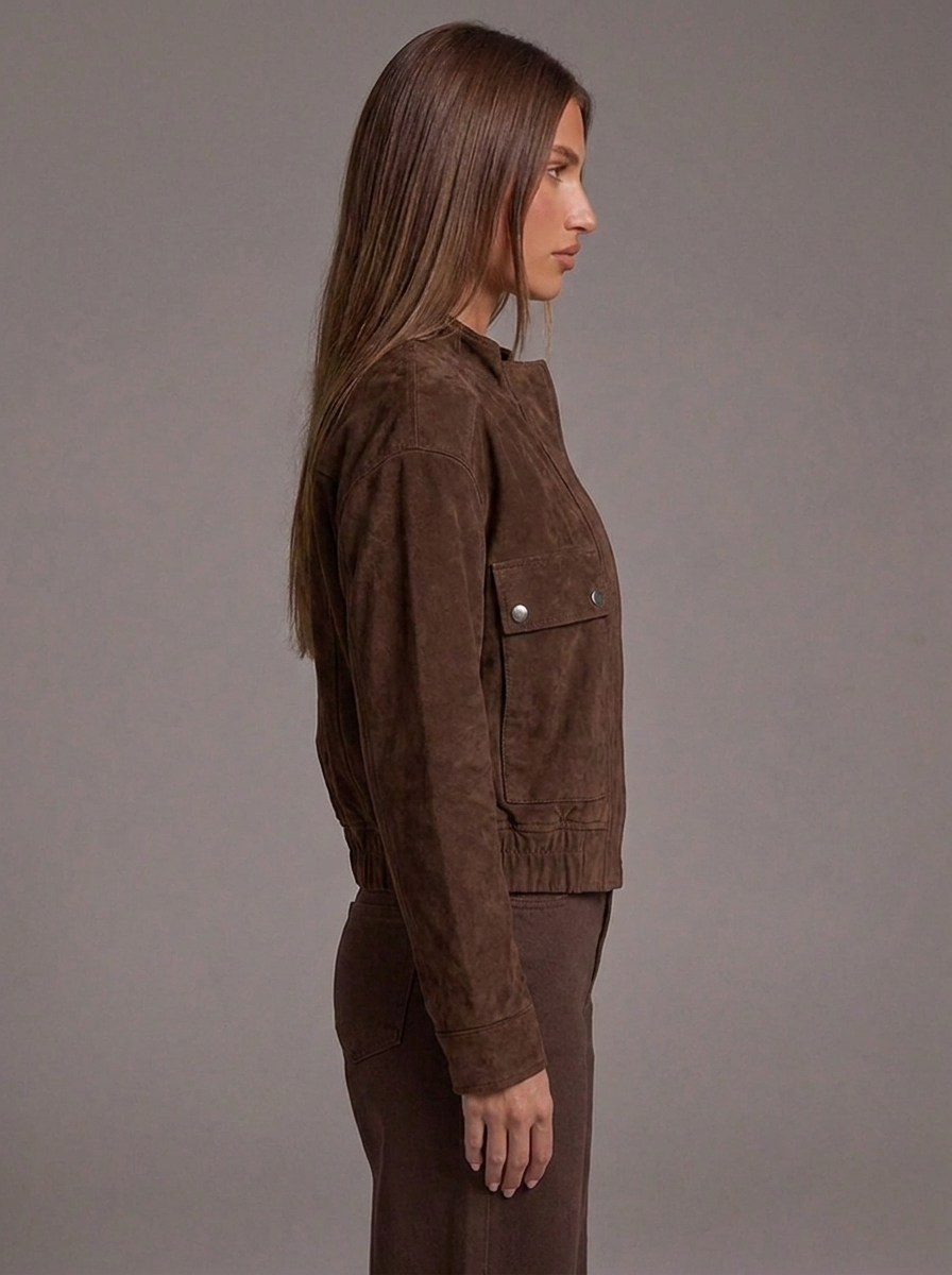 Cazadora bomber efecto ante