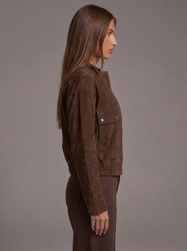 Cazadora bomber efecto ante