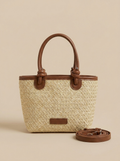 Bolso de Rafia Trenzada Mini