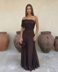 Vestido Toledo - Vestido drapeado de un solo hombro