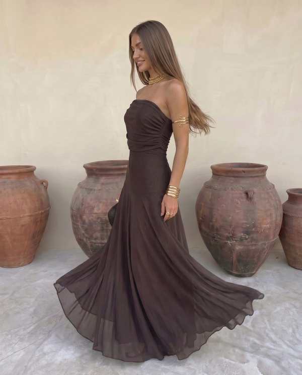 Vestido Toledo - Vestido drapeado de un solo hombro