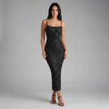 Vestido brillante con tirantes